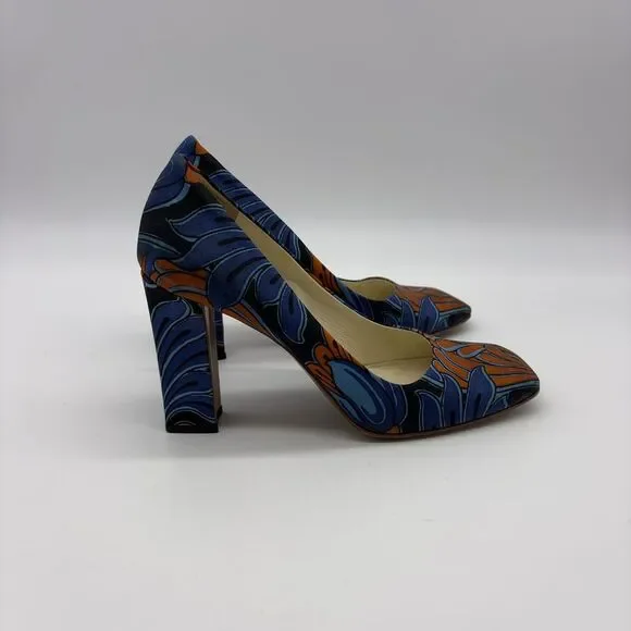Prada Vibrant Blue and Orange Heels - Picture 3 of 9